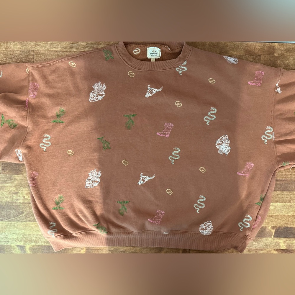 Sterling & Stitch Western Graphic Sweatshirt – Size Large, Gently Used - Picture 6 of 12